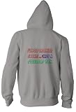 Support Organized Sports Kiss A STEELERS Fan Youth Zippered Hooded (Hoody) Sweatshirt Fleece Jacket ASH GREY LARGE