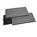 FHE Group Folding Storage Ottoman Bench with Hard Lid, 32 by 16 by 16 Inches, Gray