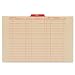 Globe-Weis Classification Folder, Letter Size, 1 Divider, Red, (PU41 RED)