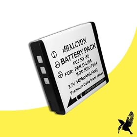 Halcyon 1400 mAH Lithium Ion Replacement Battery for Kodak Zi8 Pocket Video 5.0 MP Digital Camera and Kodak KLIC-7004