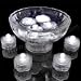 Box of 12 Floral Shape Submersible LED Lights; Color - Warm White + Bonus Water Bead & Rose.