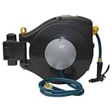 Reel King RK-6000 Self-Retracting Hose Reel with 65 feet of 1/2-inch Garden Hose