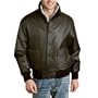 Landing Leathers Men's Navy A-1 Flight Leather Bomber Jacket