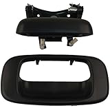 Chevy Silverado Sierra 99 - 07 Textured Blk Tail Gate Door Handle With Bezel Set