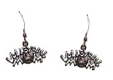 Volleyball Mom Sterling Silver Pierced Earrings