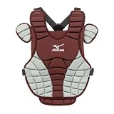Mizuno Women's G3 Samurai Chest Protector, 14.5-Inch, Cardinal/Grey
