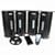 Cables Unlimited Audio Unlimited SPK-VELO-4KIT Premium 900Mhz Wireless Indoor/Outdoor 4 Speaker System (Black)