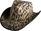 Adult Leopard Cowboy Halloween Costume Hat