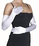 Women's White Opera Costume Gloves