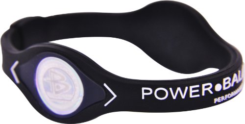 パワーバランス(POWER BALANCE)シリコン ブレスレット ブラック/ホワイト PB-BW-S [並行輸入品]