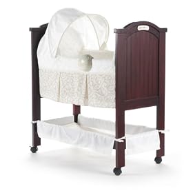 Click here to buy Eddie Bauer Newport Collection Wood Bassinet in... by Eddie Bauer.