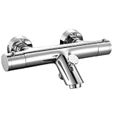 THERMOSTATIC CHROME BATH MIXER SHOWER VALVE TAP