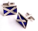 Pair Scottish St Andrews Cross cufflinks