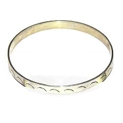 Sterling Silver Bangle Handmade Jewelry Dia 2.5 inches