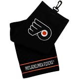 NHL Philadelphia Flyers Embroidered Tri-Fold Golf Towel - Black