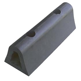 Vestil M-4-24 Extruded Bumper, Rubber, 24" Length, 4-1/4" Width, 4" Height