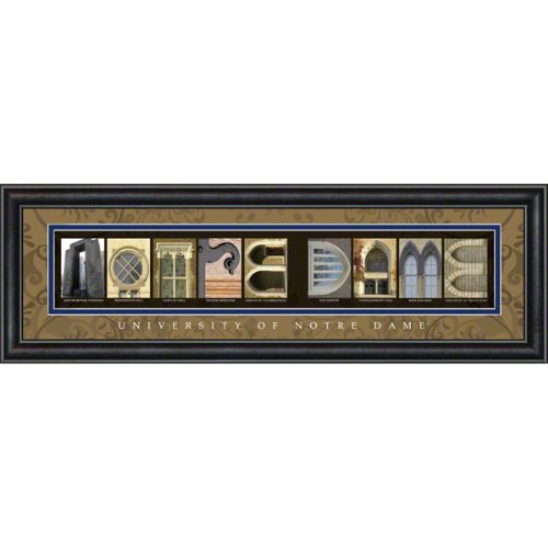 Notre Dame Fighting Irish Letter Art