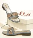 s.Oliver Pantolette hellblau