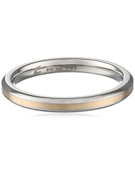 Womens Stainless Steel 14k Rose Gold Ring
