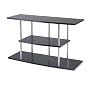 Winsome Wood 3 Tier TV/Media Stand in Espresso/Chrome