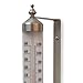 Bjerg Instruments Satin Nickel Finish Adjustable Angle 10 Inch Garden Thermometer