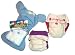Green Acre Designs One Size Semi-fitted Cloth Diaper Set with Free 3-layer insert and Snappi