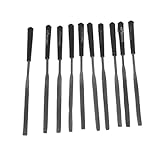 uxcell 半丸やすり ハーフラワンド 　254 x 24 x 6.5mm