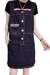 Denim/Polyester Jumpsuit/Mini Dress 