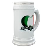 Stein (Glass Drink Mug Cup) Italian Sweetheart Italy Flag
