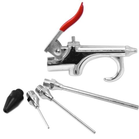 Air Blow Gun Kit with 5 Interchangeable Nozzles