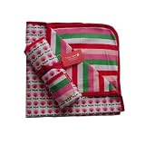 Toby Tiger(TM) (New 2008 Collection 100% Organic) Stunning Dot Flower Design Baby Blanket (One Size) PLUS Free Thomas Book (RRP  4.99) exclusively packaged by THE BABY