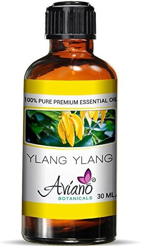 Ylang Ylang Essential Oil - 100% Pure Blue Diamond Therapeutic Grade By Avíanō Botanicals (30 ml)