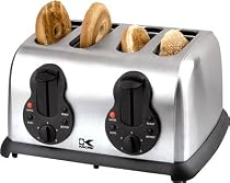 Kalorik 1450-Watt 4-Slice Toaster, Stainless Steel