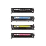 CB540A, CB541A, CB542A, CB543A Remanufactured HP Toner Cartridge Four Pack