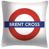 Brent Cross Tube Station Roundel - London Underground Cushion
