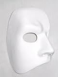 Blank White Phantom of the Opera Venetian Masquerade Mask