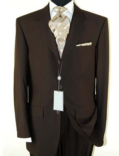 **NEW 2009 COLLECTION**New Napoli Italian 3 Button Men Suits**100% Merino Wool 140s**highest Quality Mens Suit**Best Fit For A Business suit**Comfortable For Every Occasion All Year Round**TOP QUALITY SUIT, SUPER DEAL, MONEY BACK GUARANTEE**CHOCOLATE BROWN