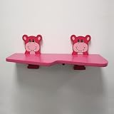 Ennospace 23 Inch Kids Bedroom Wall Shelf Cloud Pink