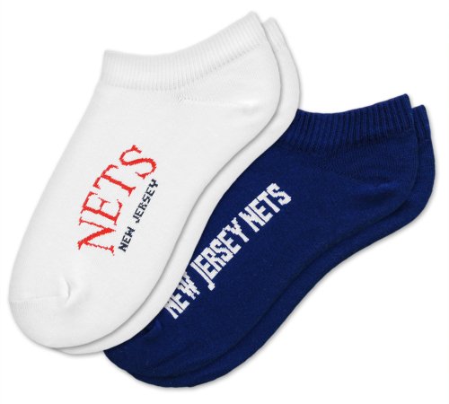 NBA New Jersey Nets Womens Socks, 2-Pack, Ankle Socks