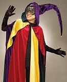 Forum Medieval Mardi Gras Court Jester Carnival Costume Cape
