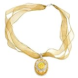 Resin & Yellow Laser Finish Pendant