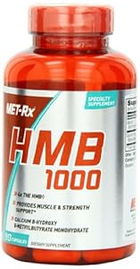 Met-RX HMB 1000 Diet Supplement Capsules, 90 Count