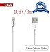 iPhone cable,Certified NetSun(TM) 1 Pack 10Ft/3m 8 Pin Lightning to USB Sync and Charging Cable for Apple iPhone 6 / 6 Plus / 5s / 5c / 5, iPod 7, iPad Mini / Mini 2/ Mini 3, iPad 4 / iPad Air / Air 2