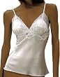 Mary Green Stretch Silk Satin Camisole with Lace - SD18