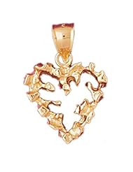 CleverEves 14K Gold Pendant Heart 6 - Gram(s)