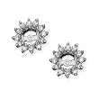 Sterling Silver 1/2 ct. Diamond Earring Jackets (Higher Quality)