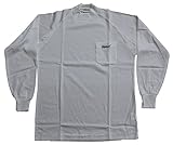 Lapineal　ラピネルハイネックシャツ　ポケット刺しゅう有り LLサイズ (LL, ｼﾛ)