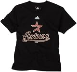 MLB Boys' Houston Astros Team Logo Short Sleeve Tee, Black, Medium