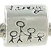Family Solid 925 Sterling Silver Bead fits European Charm... Family Solid 925 Sterling Silver Bead fits European Charm...