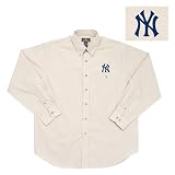 Cheap New York Yankees MLB Matrix Button Down Shirt (Linen)